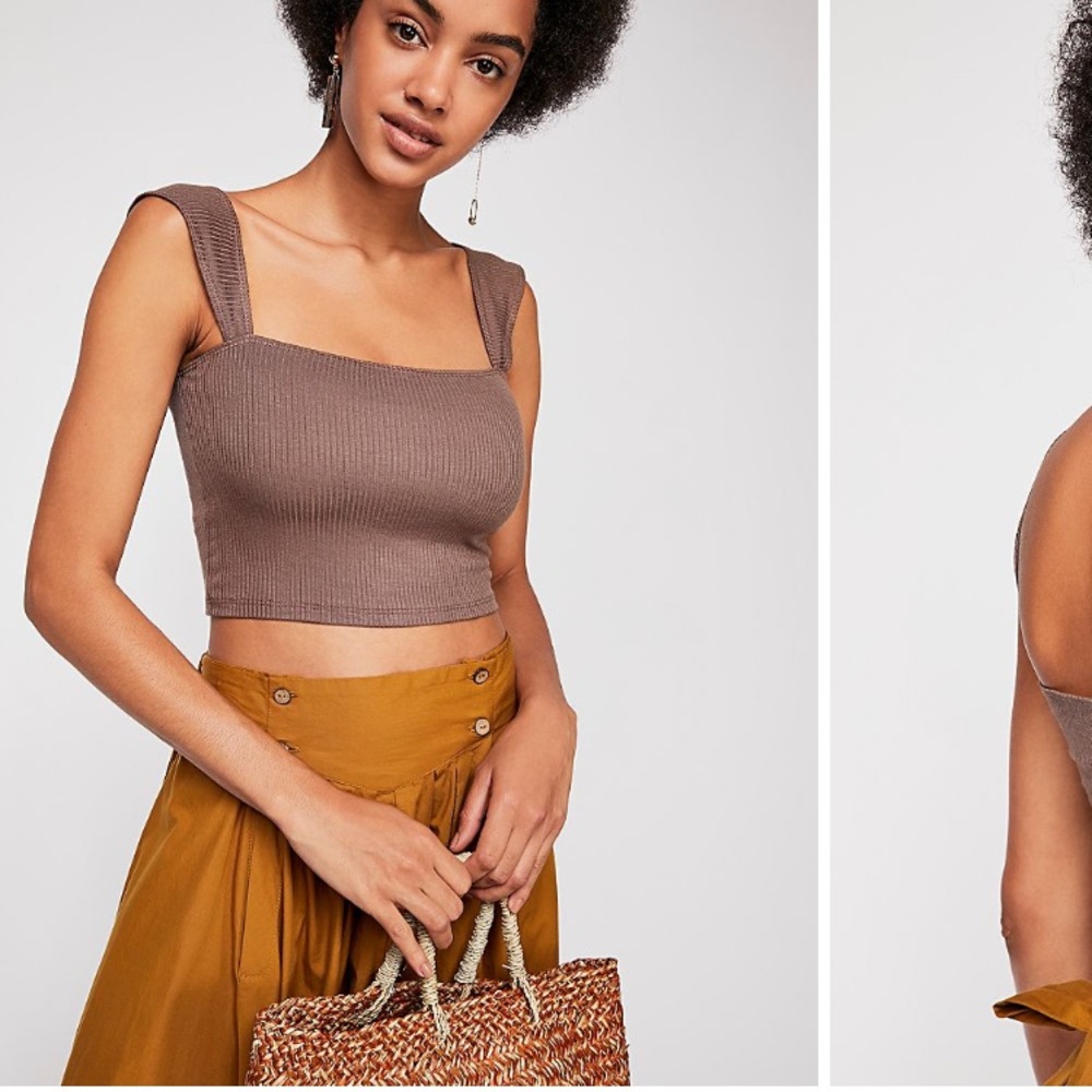 Free people Crop top “Eyes on me Brami” boho NEW